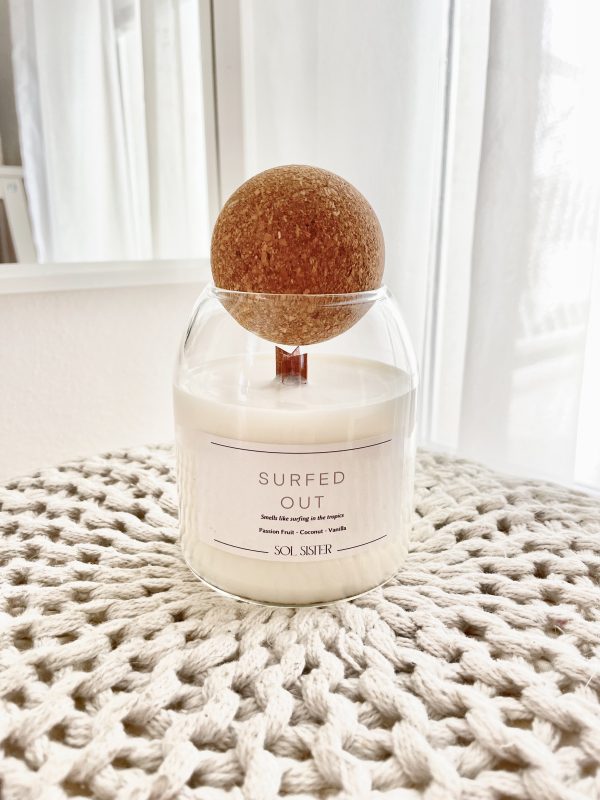 Surfed out candle
